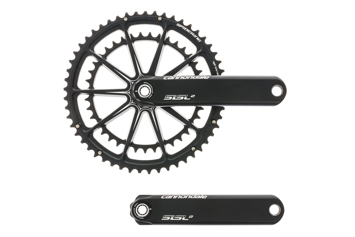  Cannondale Hollowgram SISL 2 Crank Set 11 Speed 172.5mm 53/39T BB30 Black