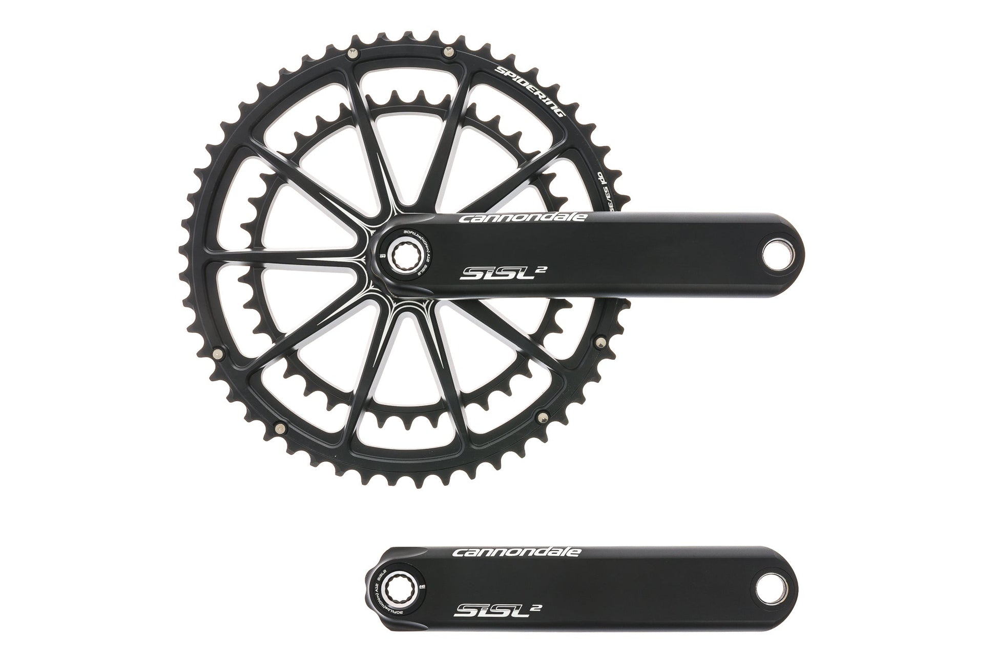  Cannondale Hollowgram SISL 2 Crank Set 11 Speed 172.5mm 53/39T BB30 Black