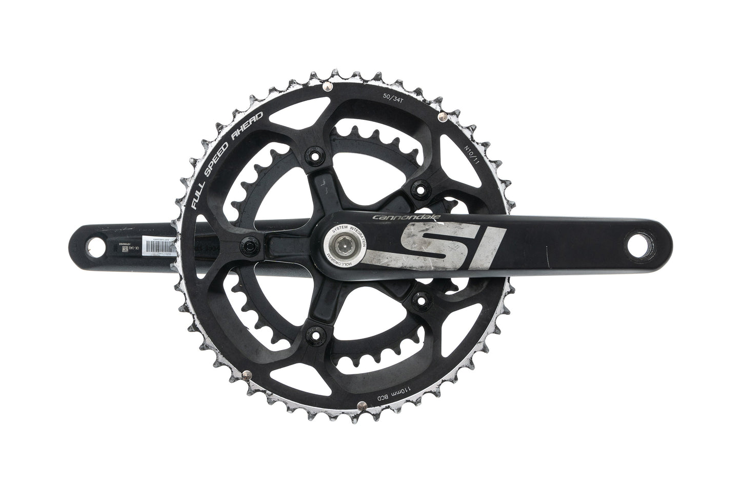 Cannondale Si Crankset 10/11 Speed 165mm FSA Chainrings 50/34t 110mm BCD BB30
